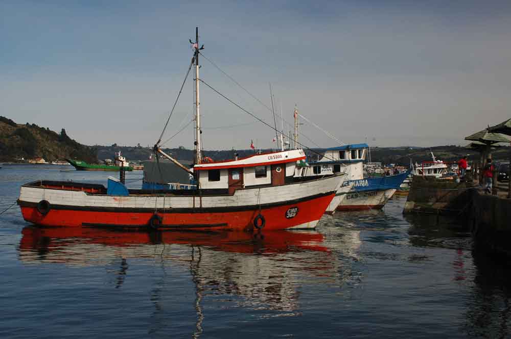 60 - Chile - isla de Chiloe, Dalcahue, puerto